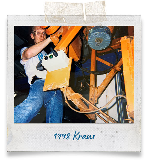 Kraus at AEC Engineering in 1998